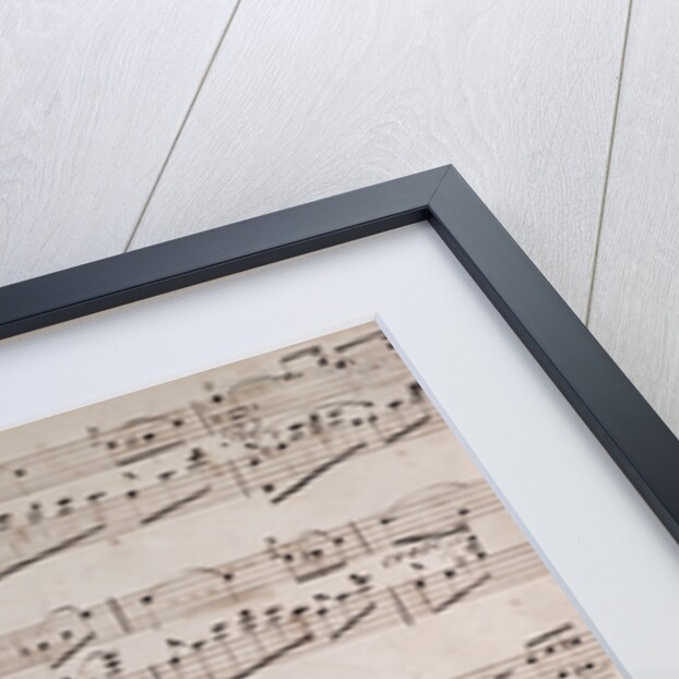 Handwritten sheet music, con passione by Anonymous