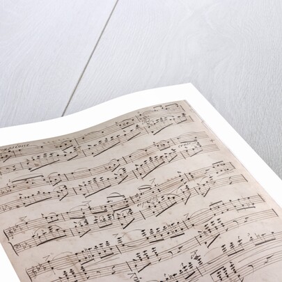 Handwritten sheet music, con passione by Anonymous