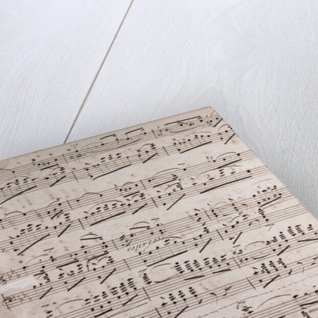 Handwritten sheet music by Anonymous