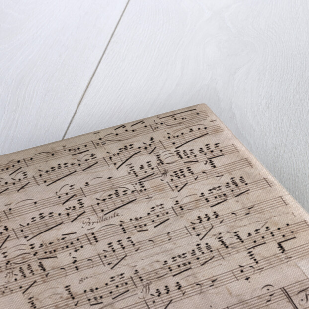 Handwritten sheet music by Anonymous