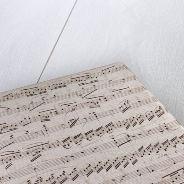 Handwritten sheet music by Anonymous