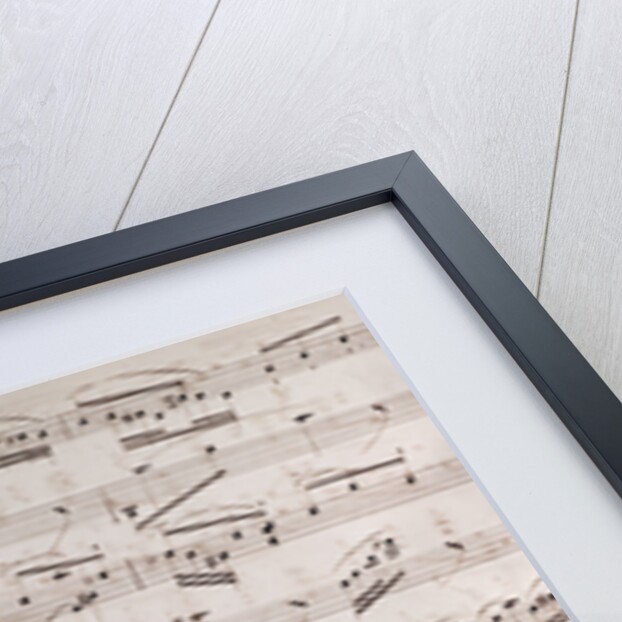 Handwritten sheet music by Anonymous