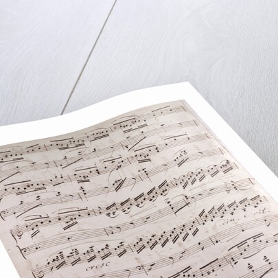 Handwritten sheet music by Anonymous