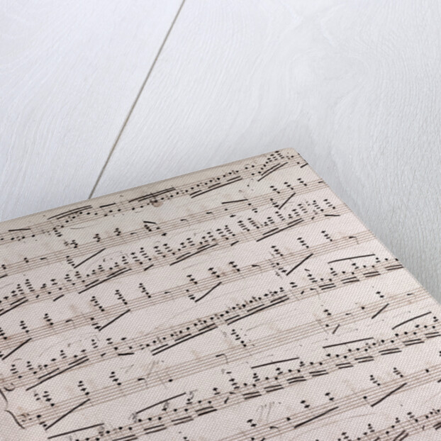 Handwritten sheet music by Anonymous