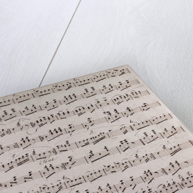 Handwritten sheet music by Anonymous