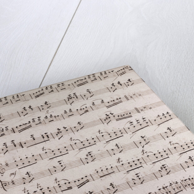 Handwritten sheet music by Anonymous