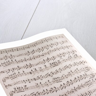Handwritten sheet music by Anonymous