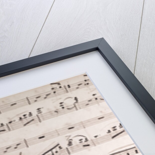 Handwritten sheet music, grazioso by Anonymous