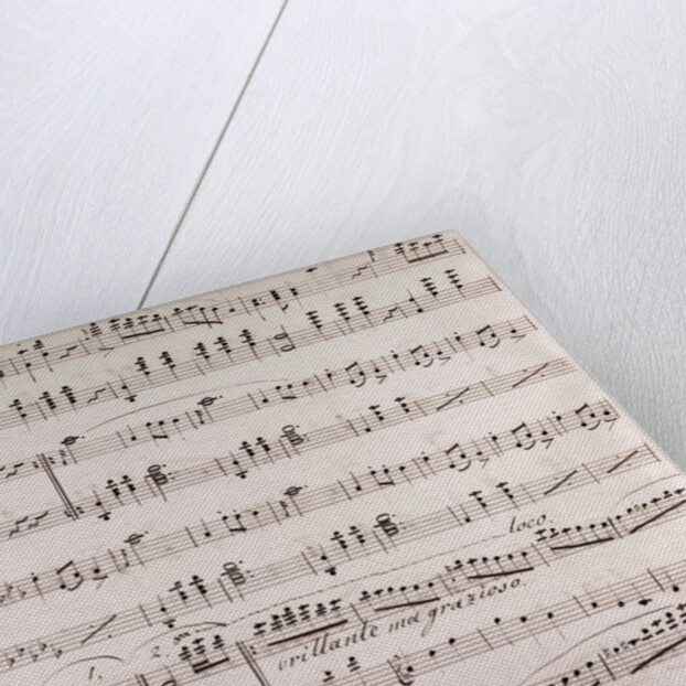 Handwritten sheet music by Anonymous