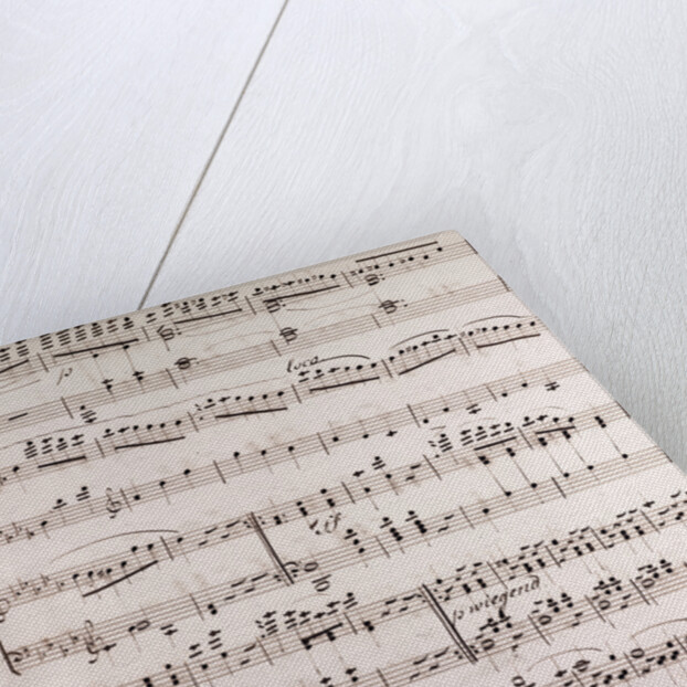 Handwritten sheet music by Anonymous