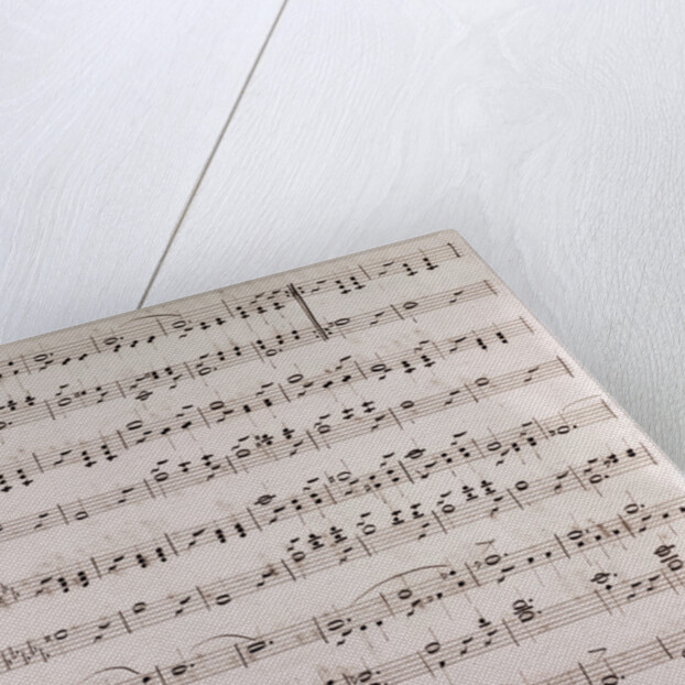 Handwritten sheet music by Anonymous