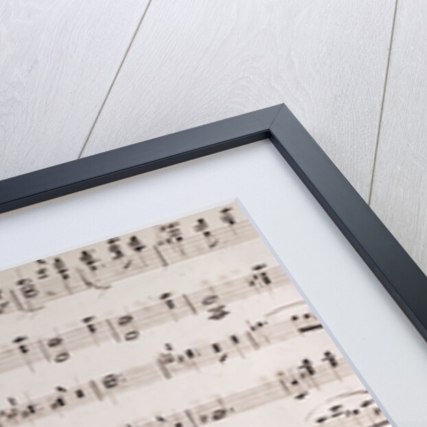 Handwritten sheet music by Anonymous