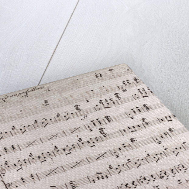 Handwritten sheet music by Anonymous