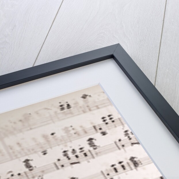 Handwritten sheet music by Anonymous