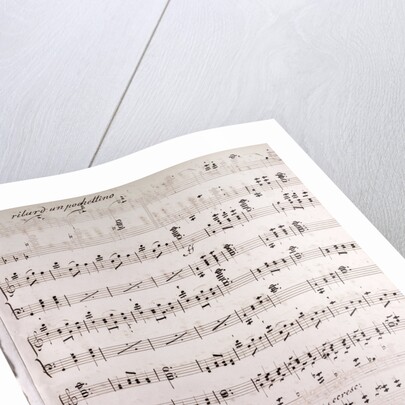 Handwritten sheet music by Anonymous