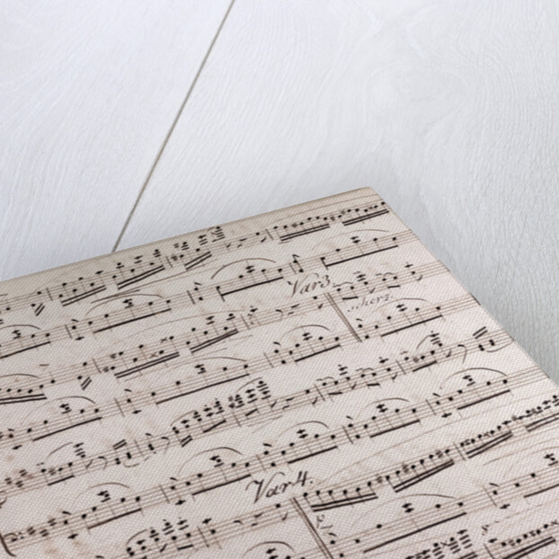 Handwritten sheet music by Anonymous