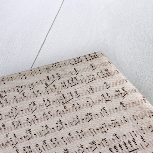 Handwritten sheet music by Anonymous