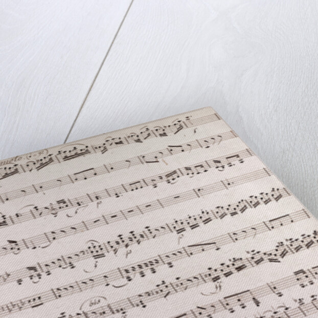 Handwritten sheet music by Anonymous