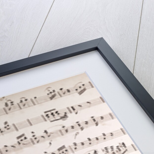 Handwritten sheet music, andante con moto by Anonymous