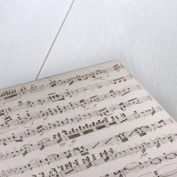 Handwritten sheet music by Anonymous