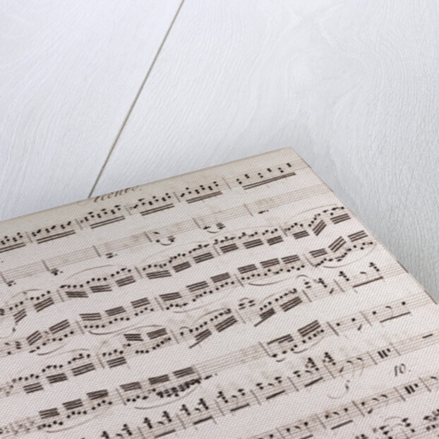 Handwritten sheet music, secondo by Anonymous