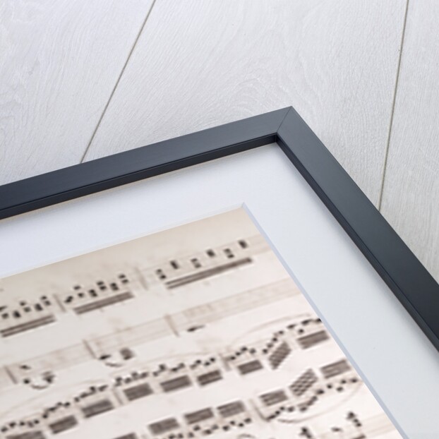 Handwritten sheet music, secondo by Anonymous