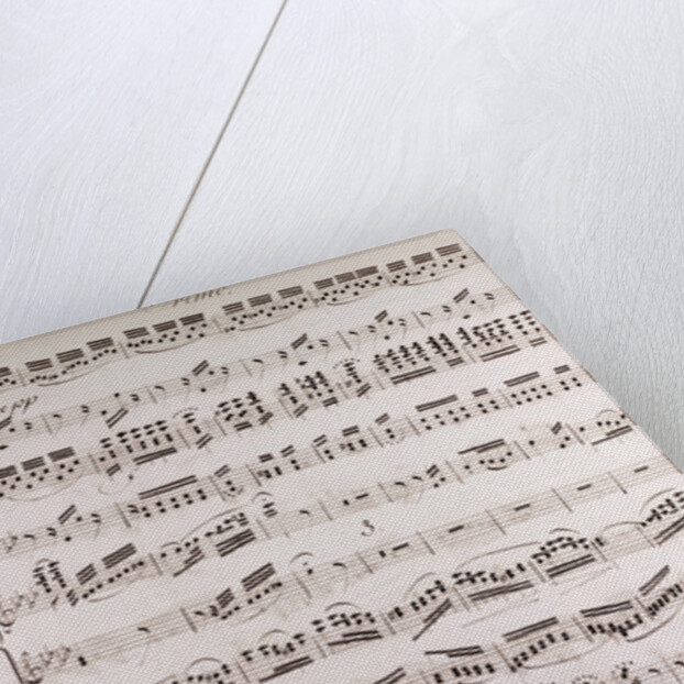 Handwritten sheet music, primo by Anonymous