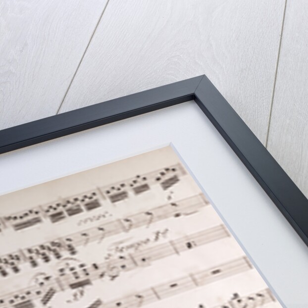 Handwritten sheet music, secondo, tempo by Anonymous