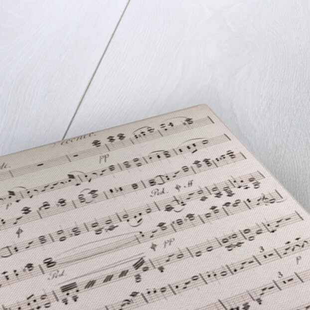 Handwritten sheet music, ouverture poco andante, secondo by Anonymous
