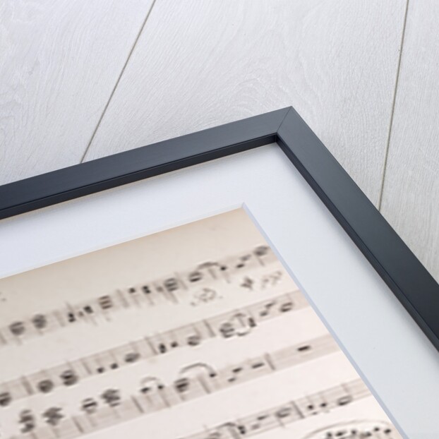 Handwritten sheet music, ouverture poco andante, primo by Anonymous