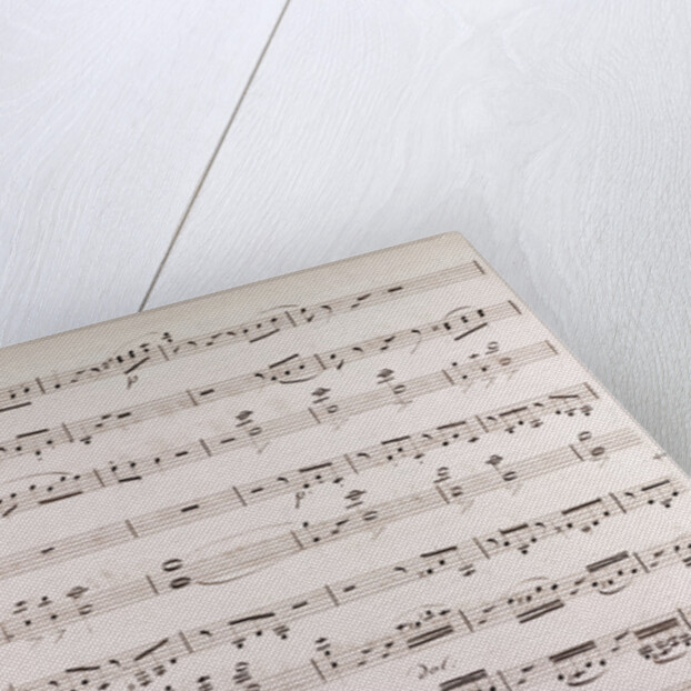 Handwritten sheet music by Anonymous
