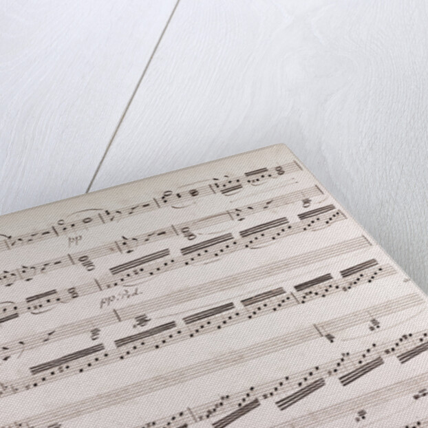 Handwritten sheet music by Anonymous