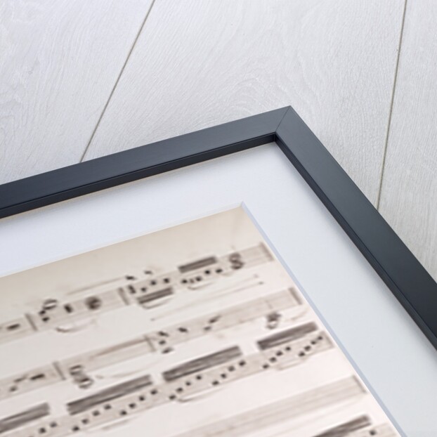 Handwritten sheet music by Anonymous