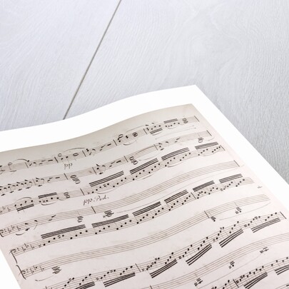 Handwritten sheet music by Anonymous