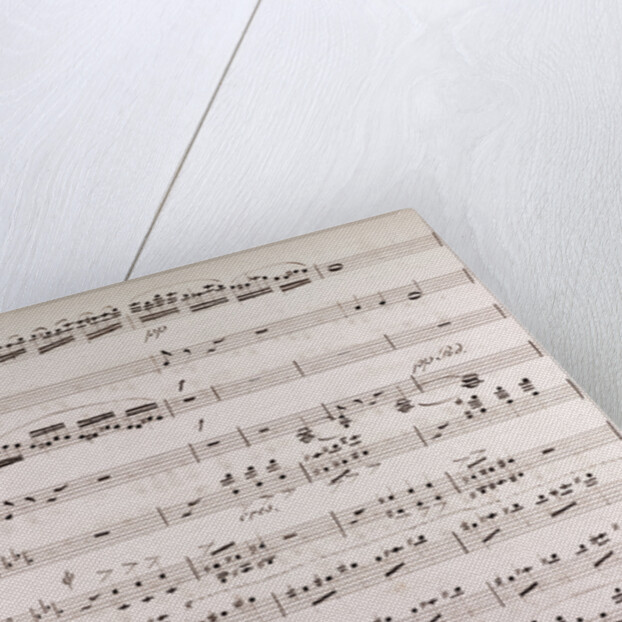 Handwritten sheet music by Anonymous