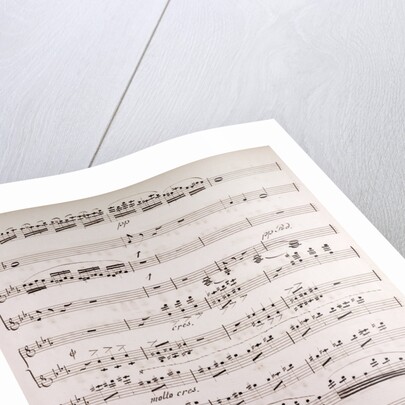 Handwritten sheet music by Anonymous