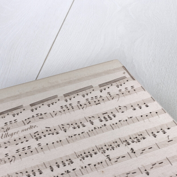 Handwritten sheet music by Anonymous