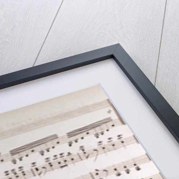 Handwritten sheet music by Anonymous