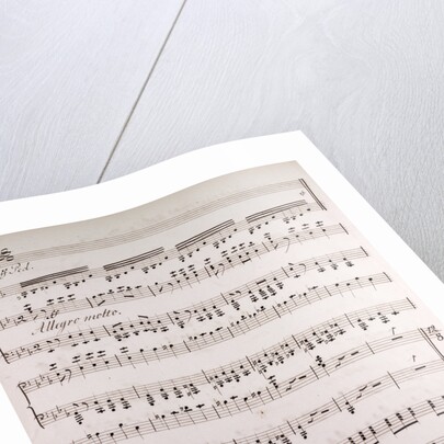 Handwritten sheet music by Anonymous
