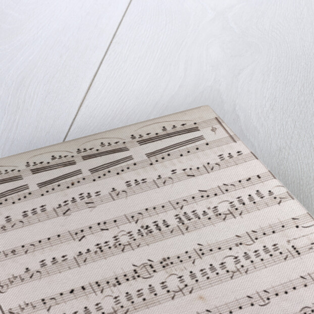 Handwritten sheet music by Anonymous
