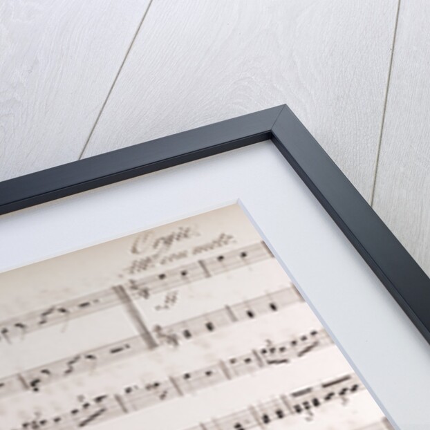 Handwritten sheet music, allegro con moto by Anonymous