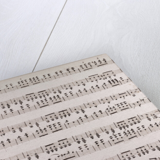 Handwritten sheet music by Anonymous