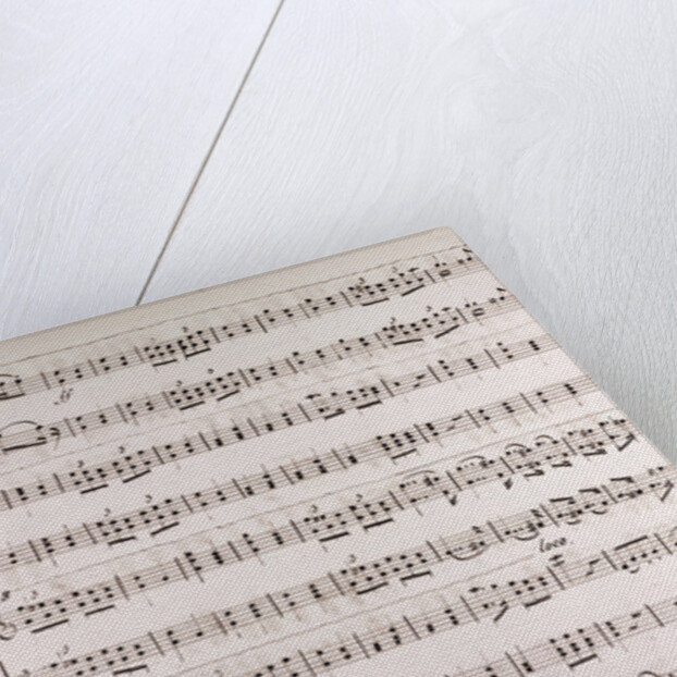 Handwritten sheet music by Anonymous