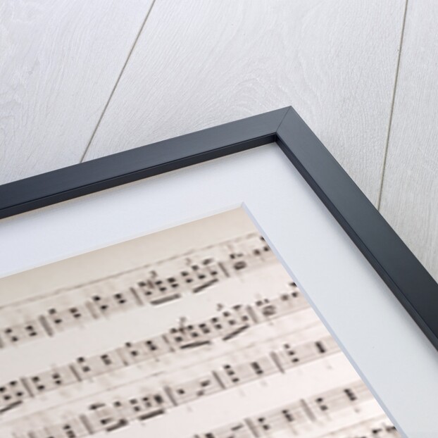 Handwritten sheet music by Anonymous