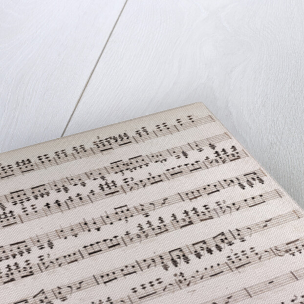 Handwritten sheet music by Anonymous