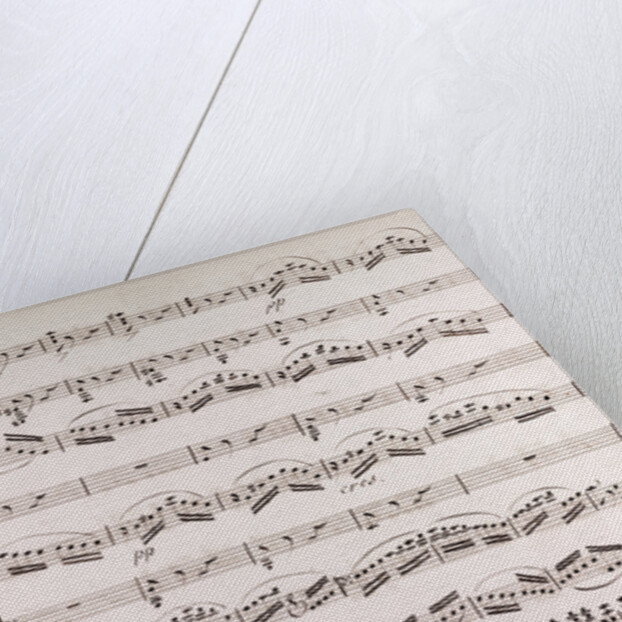 Handwritten sheet music by Anonymous
