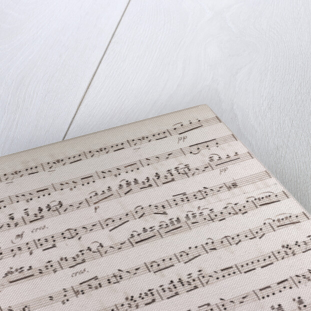 Handwritten sheet music by Anonymous