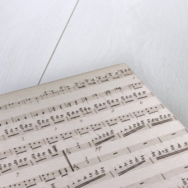 Handwritten sheet music by Anonymous