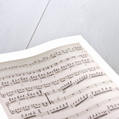 Handwritten sheet music by Anonymous