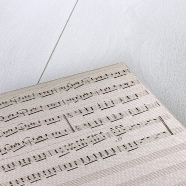 Handwritten sheet music by Anonymous